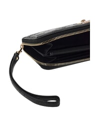 GUESS ELLA Large zip-around wallet black logo - Women&rsquo;s Wallets - 4