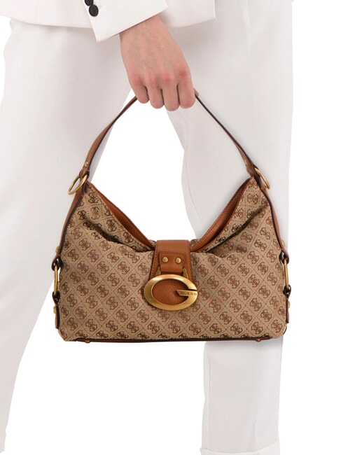 CAMDEN 4G Shoulder bag, all-over print logo milk/cognac - Women&rsquo;s Bags