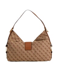 GUESS CAMDEN 4G Shoulder bag, all-over print logo milk/cognac - Women&rsquo;s Bags - 4