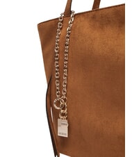 GUESS DEVON Shoulder shopping bag COGNAC - Women&rsquo;s Bags - 6