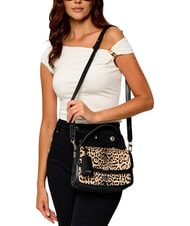 GUESS AUDREY                                   Handbag with shoulder strap, in leather leopard - Women&rsquo;s Bags - 4