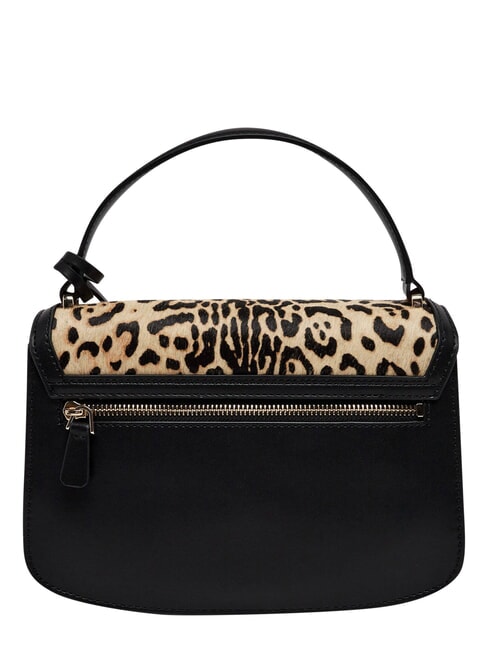 AUDREY                                   Handbag with shoulder strap, in leather leopard - Women&rsquo;s Bags