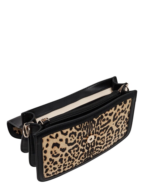 AUDREY                                   Handbag with shoulder strap, in leather leopard - Women&rsquo;s Bags