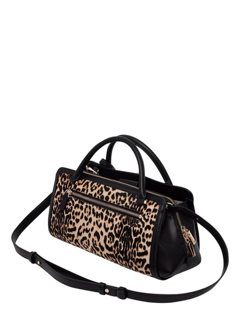 AUDREY                                   Handbag with shoulder strap, in leather leopard - Women&rsquo;s Bags