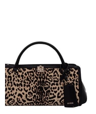 GUESS AUDREY                                   Handbag with shoulder strap, in leather leopard - Women&rsquo;s Bags - 4