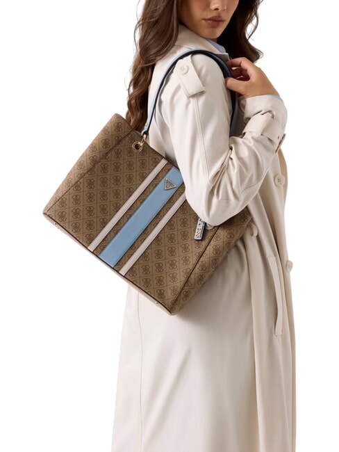 NOELLE 2                                 Shoulder shopping bag milk logo/light blue - Women&rsquo;s Bags