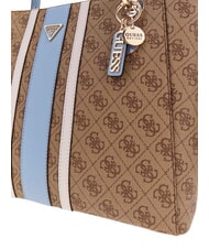 GUESS NOELLE 2                                 Shoulder shopping bag milk logo/light blue - Women&rsquo;s Bags - 5