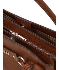 GUESS CAMELIA 3                                Handbag, double handle COGNAC - Women&rsquo;s Bags - 3