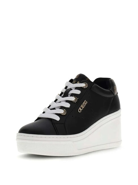 ROAZY 7.5cm wedge sneakers BLACK - Women&rsquo;s shoes