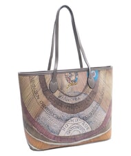 GATTINONI PLANETARIUM Medium shopping bag wild watercolor/ dk taupe - Women&rsquo;s Bags - 2