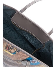GATTINONI PLANETARIUM Medium shopping bag wild watercolor/ dk taupe - Women&rsquo;s Bags - 5