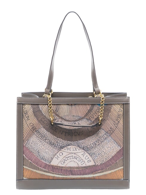 PLANETARIUM Shoulder bag / Handbag wild watercolor/ dk taupe - Women&rsquo;s Bags
