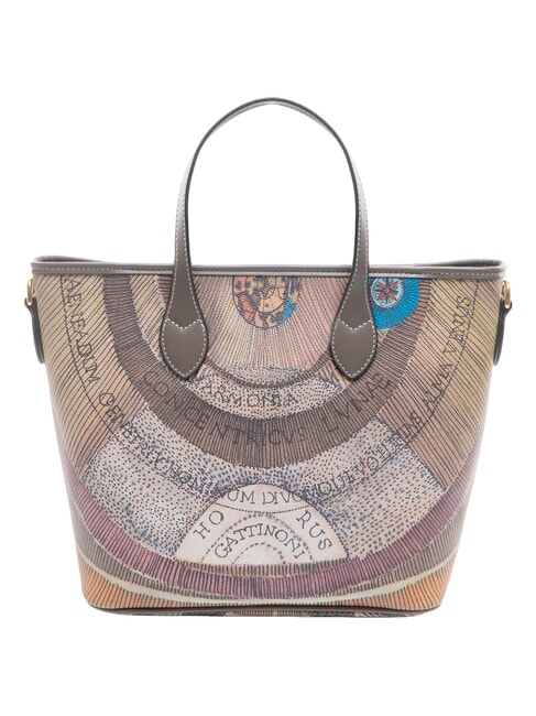 PLANETARIUM Handbag with shoulder strap wild watercolor/ dk taupe - Women&rsquo;s Bags