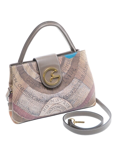 PLANETARIUM Handbag, with shoulder strap wild watercolor/ dk taupe - Women&rsquo;s Bags