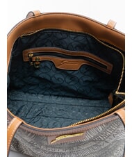 GATTINONI PLANETARIUM Shopping Bag ink sepia/lt tan - Women&rsquo;s Bags - 4