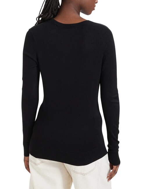 KATIE Crew neck, tight-fitting sweater jetbla - Women's Sweaters
