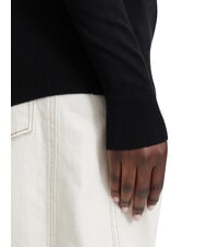GUESS KATIE Crew neck, tight-fitting sweater jetbla - Women's Sweaters - 4