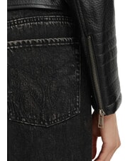 GUESS MARLENE CARIBOU Faux leather jacket, regular fit jetbla - Women's Jackets - 4