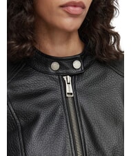 GUESS MARLENE CARIBOU Faux leather jacket, regular fit jetbla - Women's Jackets - 5