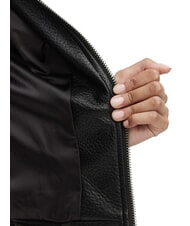 GUESS MARLENE CARIBOU Faux leather jacket, regular fit jetbla - Women's Jackets - 7