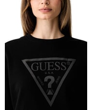 GUESS BASIC TRIANGLE Crewneck sweatshirt jetbla - Women's Sweatshirts - 4