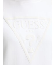 GUESS BASIC TRIANGLE Crewneck sweatshirt purwhite - Women's Sweatshirts - 5