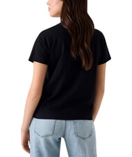 GUESS SEQUINS BIG LOGO Short-sleeved T-shirt with large logo jetbla - T-shirt - 2