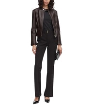 GUESS MARLENE CARIBOU Faux leather jacket, regular fit chocolate brown - Women's Jackets - 3