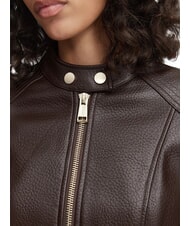 GUESS MARLENE CARIBOU Faux leather jacket, regular fit chocolate brown - Women's Jackets - 5
