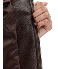 GUESS MARLENE CARIBOU Faux leather jacket, regular fit chocolate brown - Women's Jackets - 7