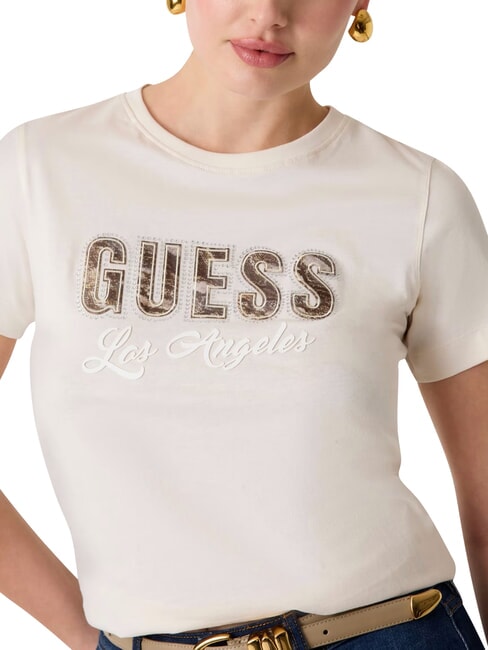 SNAKE SCRIPT Short-sleeved T-shirt, pure cotton cremwhi - T-shirt