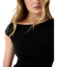 GUESS RITA Wide shoulder dress jetbla - Woman Clothes - 4