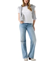 GUESS NEW BASIC Short-sleeved T-shirt, pure cotton purwhite - T-shirt - 3