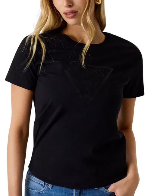 NEW BASIC Short-sleeved T-shirt, pure cotton jetbla - T-shirt