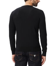 GUESS MASON PRINTED Crew neck sweater jetbla - Men's Sweaters - 2