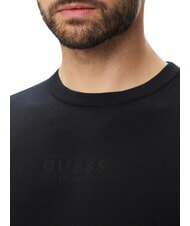 GUESS MASON PRINTED Crew neck sweater jetbla - Men's Sweaters - 4