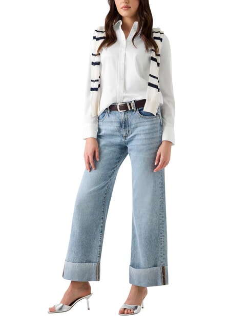 NEW CATE Long-sleeved shirt purwhite - Shirts