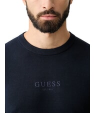 GUESS MASON PRINTED Crew neck sweater smartblue - Men's Sweaters - 4