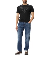 GUESS CORE Short-sleeved T-shirt, pure cotton jetbla - T-shirt - 3