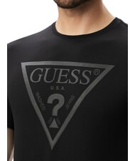 GUESS CORE Short-sleeved T-shirt, pure cotton jetbla - T-shirt - 4
