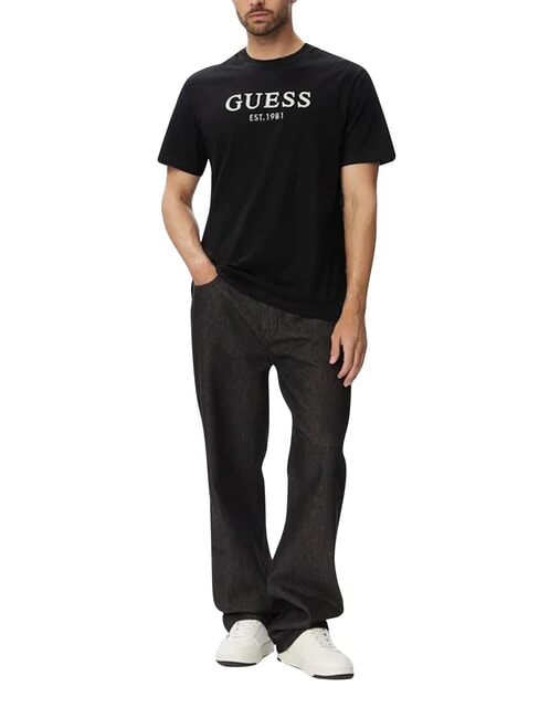 LOGO Short-sleeved T-shirt, pure cotton jetbla - T-shirt