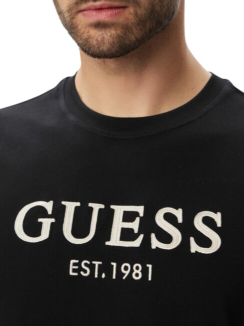 LOGO Short-sleeved T-shirt, pure cotton jetbla - T-shirt