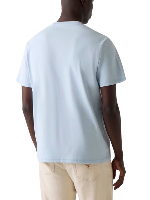 LOGO Short-sleeved T-shirt, pure cotton aerial blue - T-shirt