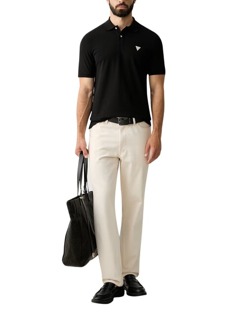 BASIC Cotton polo shirt jetbla - Polo shirt