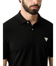GUESS BASIC Cotton polo shirt jetbla - Polo shirt - 4