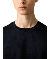 GUESS ALL OVER JACQUARD Crewneck sweatshirt ao macro 4g triangle - Sweatshirts - 4
