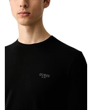 GUESS CORE Long-sleeved T-shirt, slim jetbla - Men's Sweaters - 4