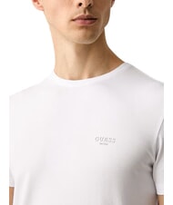 GUESS CORE Short-sleeved T-shirt, slim purwhite - T-shirt - 4
