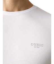 GUESS CORE Short-sleeved T-shirt, slim purwhite - T-shirt - 5
