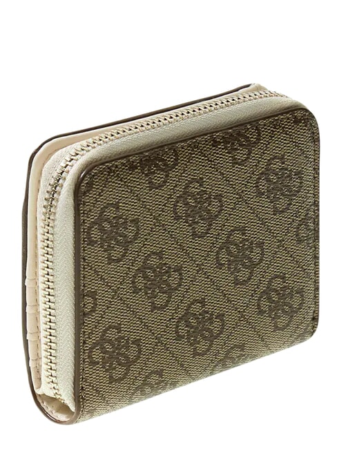KIDS Compact, zip-around wallet 4g aop beige white - Women&rsquo;s Wallets